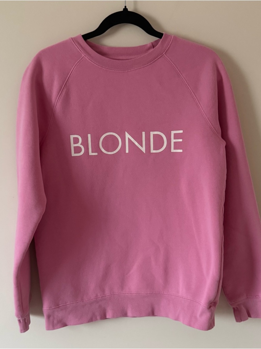 93. | Brunette The Label | "Blonde" | Pink  Crewneck